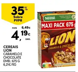 Continente Cereais lion promoção