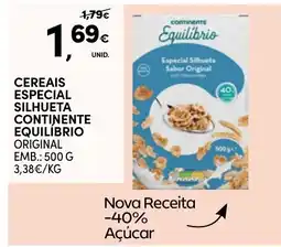 Continente Cereais especial silhueta continente equilibrio promoção