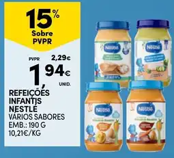 Continente Refeições infantis nestlé promoção