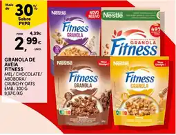Continente Granola de aveia fitness promoção