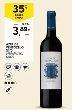 Continente Azul de Ventozelo tinto promoção