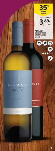 Continente Altano naturalmente douro branco/white promoção