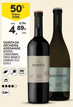 Continente Quinta da archeira adegamae promoção