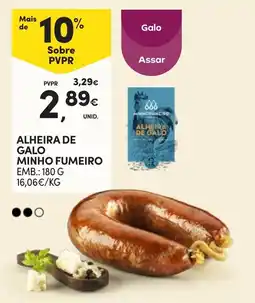Continente Alheira de galo minho fumeiro promoção