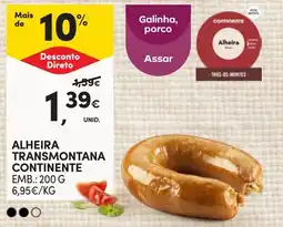 Continente Alheira transmontana continente promoção