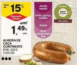 Continente Alheira de caça continente promoção
