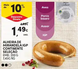 Continente Alheira de mirandela igp continente seleção promoção