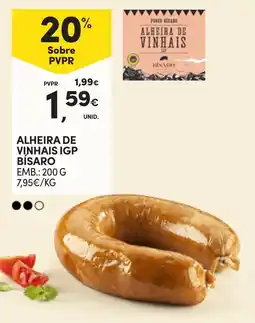 Continente Alheira de vinhais igp bisaro promoção
