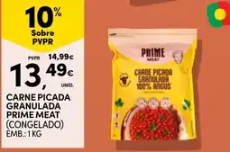 Continente carne picada granulada prime meat promoção
