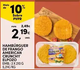 Continente Hambúrguer de frango american crunchy elpozo promoção