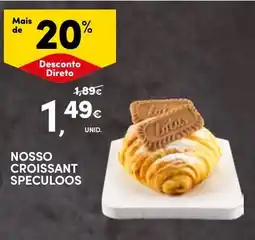 Continente Nosso croissant speculoos promoção