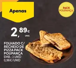Continente Folhado c/ recheio de pizza pack poupança promoção