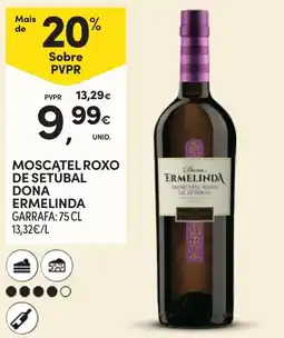 Continente MoscateL Roxo de Setubal Dona Ermelinda promoção