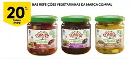 Continente Nas refeições vegetarianas da marca compal promoção