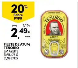 Continente Filete de atum tenorio promoção