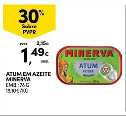 Continente Atum em azeite minerva promoção
