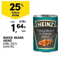 Continente Baked beans heinz promoção