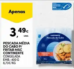 Continente Pescada média do cabo p/ fritar msc continente promoção