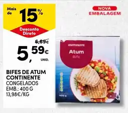 Continente Bifes de atum continente promoção