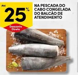 Continente Na pescada do cabo congelada do balcão de atendimento promoção
