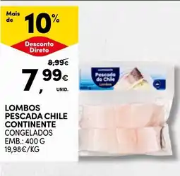 Continente Lombos pescada chile continente promoção