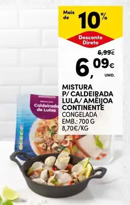 Continente Mistura p/ caldeirada lula/ameijoa continente promoção
