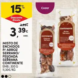 Continente Misto de enchidos p/ arroz serrano/ feijoada serrana continente promoção