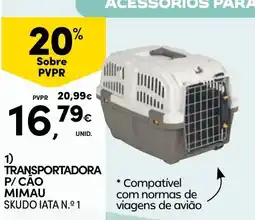 Continente Transportadora p/ cao mimau promoção