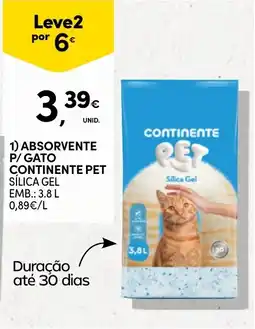 Continente Absorvente p/gato continente pet promoção