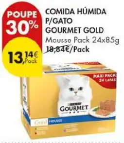 Pingo Doce comida húmida p/gato gourmet gold promoção