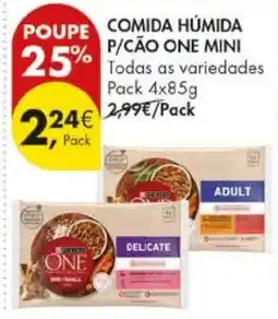 Pingo Doce comida húmida p/cão one mini promoção