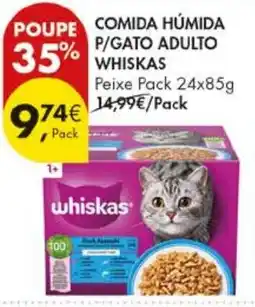 Pingo Doce comida húmida p/gato adulto whiskas promoção