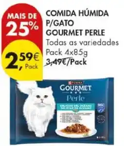 Pingo Doce comida húmida p/gato gourmet perle promoção