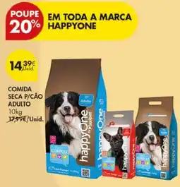 Pingo Doce comida seca p/cão adulto happyone promoção