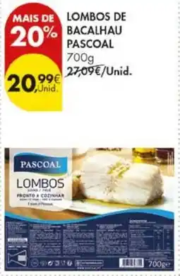 Pingo Doce Lombos de bacalhau pascoal promoção