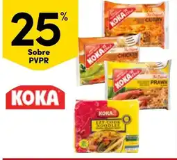 Continente Koka easy cook noodles promoção