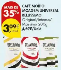 Pingo Doce Café moído moagem universal bellissimo promoção