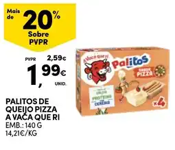 Continente Palitos de queijo pizza a vaca que ri promoção