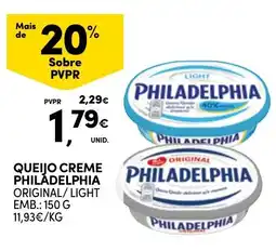 Continente Queijo creme philadelphia promoção