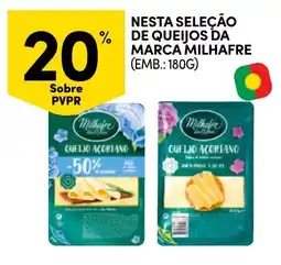Continente Nesta seleção de queijos da marca milhafre promoção
