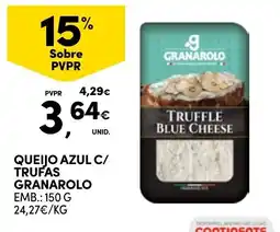 Continente Queijo azul c/ trufas granarolo promoção