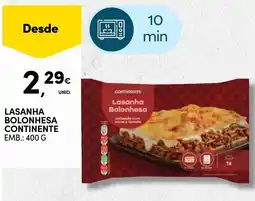 Continente Lasanha Bolonhesa Continente promoção