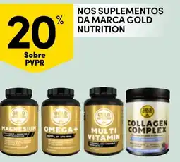 Continente Nos suplementos da marca gold nutrition promoção