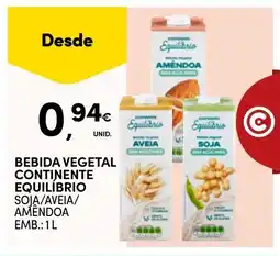 Continente Bebida vegetal continente equilíbrio promoção