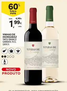 Continente vinhas de monsaraz tinto/branco promoção