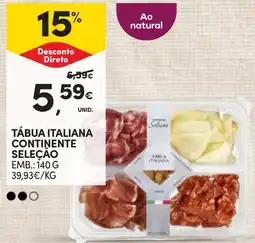 Continente Tábua italiana continente seleção promoção