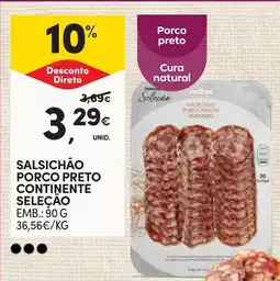 Continente Salsichão porco preto continente seleção promoção