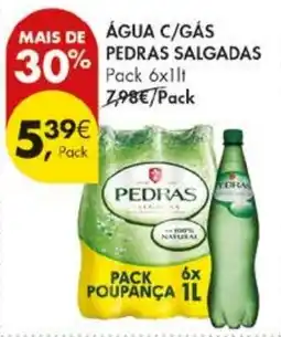 Pingo Doce Água c/gás pedras salgadas promoção