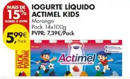 Pingo Doce Iogurte líquido actimel kids promoção