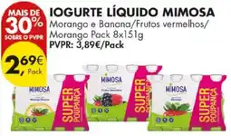 Pingo Doce Iogurte líquido mimosa promoção